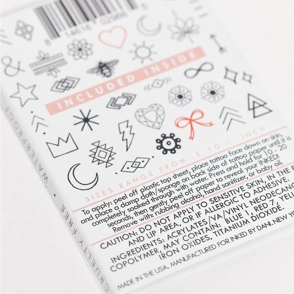 Inked by Dani Little Pack Temporary Tattoos Tattoo - Picture 5 of 5